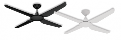 MOTION 4 BLADE 52" DC CEILING FAN WHITE